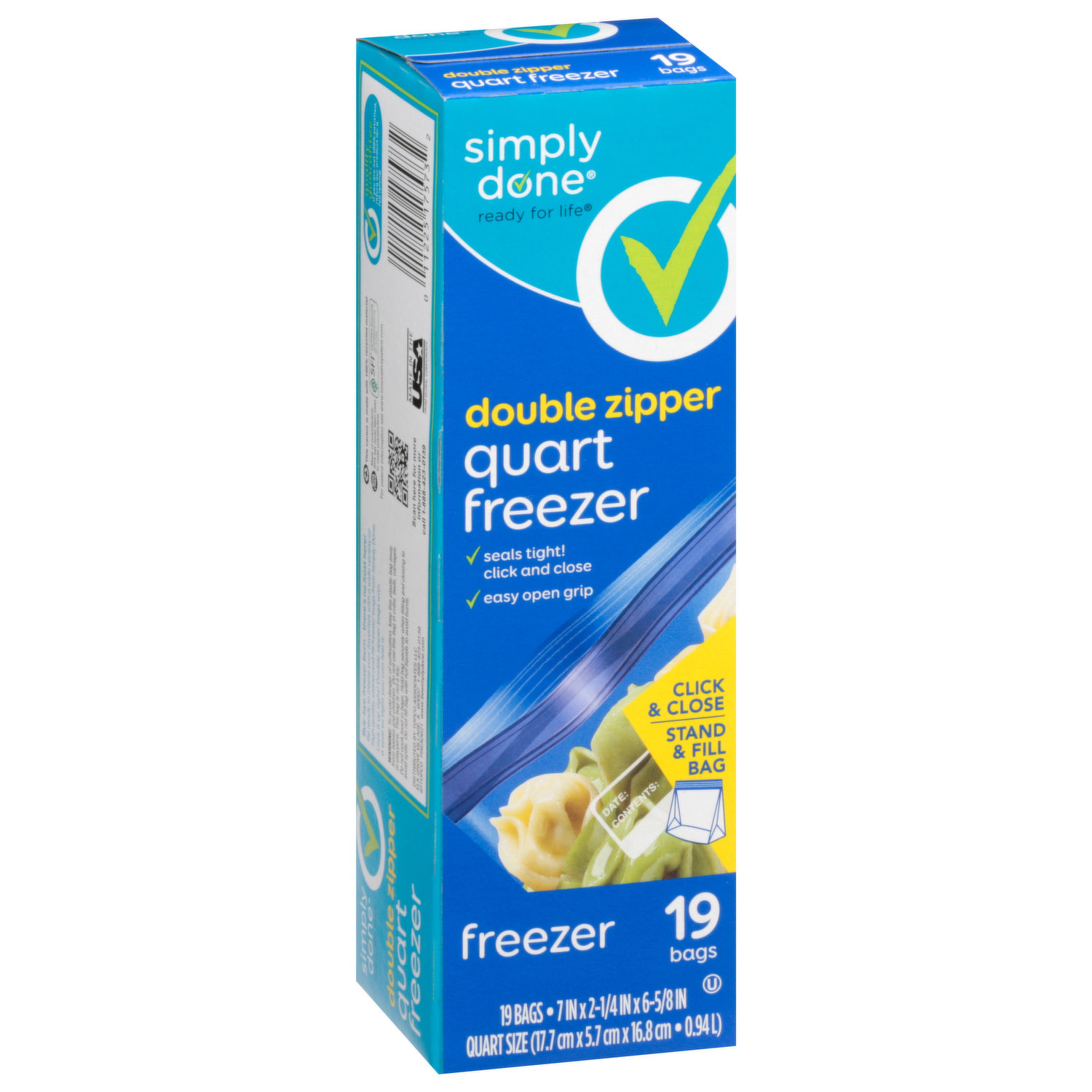 Buy Glad Freezer Quart Zipper Bags  Medium Online at Best Price of Rs 350   bigbasket
