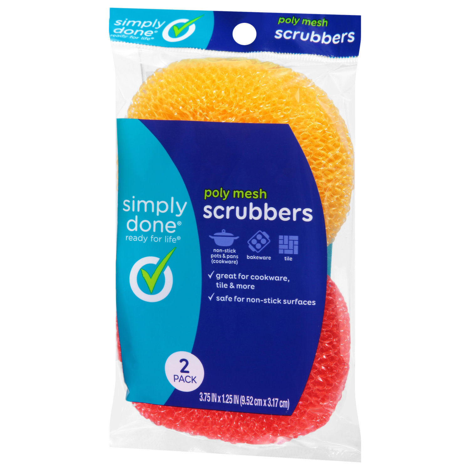 Simply Done Non-Scratch Fillable Dish Wand Scrubber