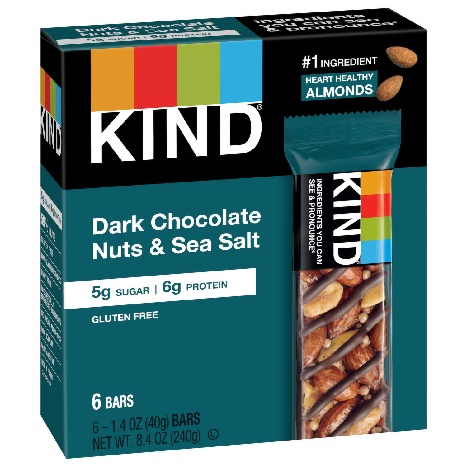 Dark Chocolate Caramel Cashew Nutrition Bars 12 Count