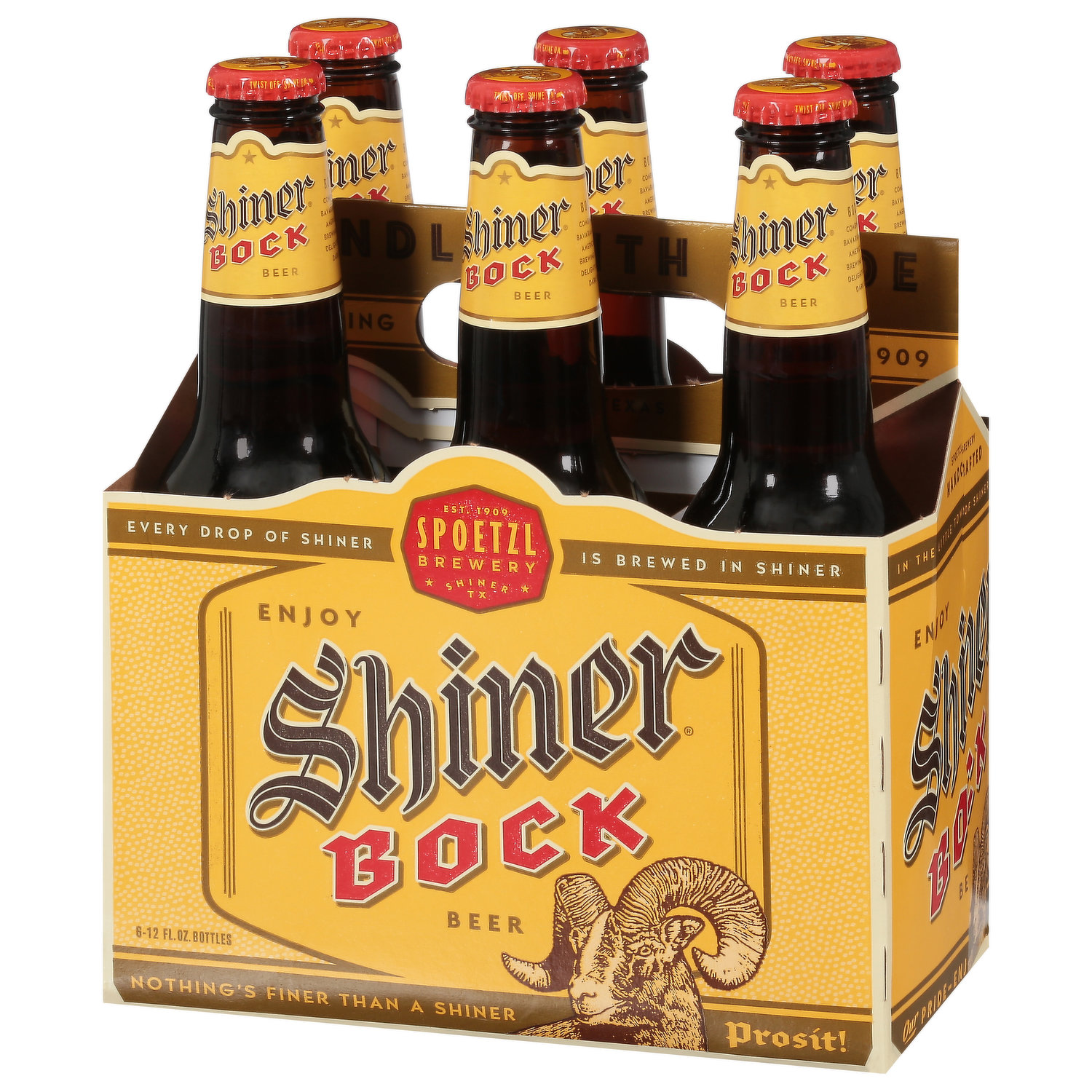 Shiner Bock 12 oz Glass Bottle