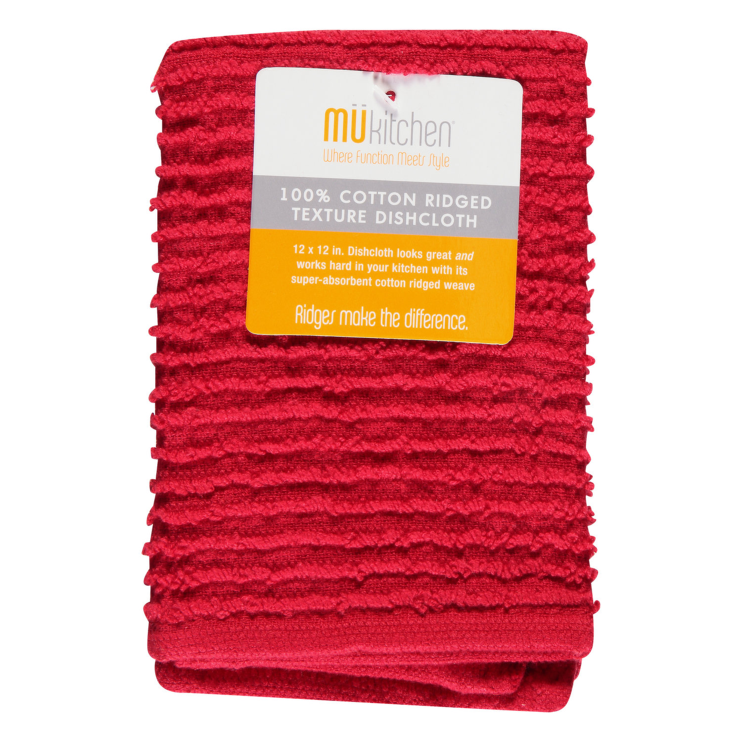 MU Kitchen Bar Mop Dish Towels - Slate, 3 Pk