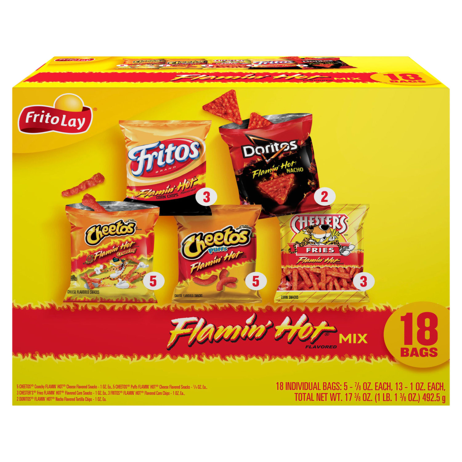 Frito Lay Variety Packs Party Size Classic Mix Snacks 28 Bag 28 ea Box