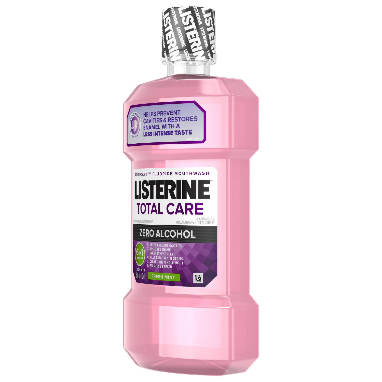 Listerine Mouthwash, Fresh Mint, Zero Alcohol