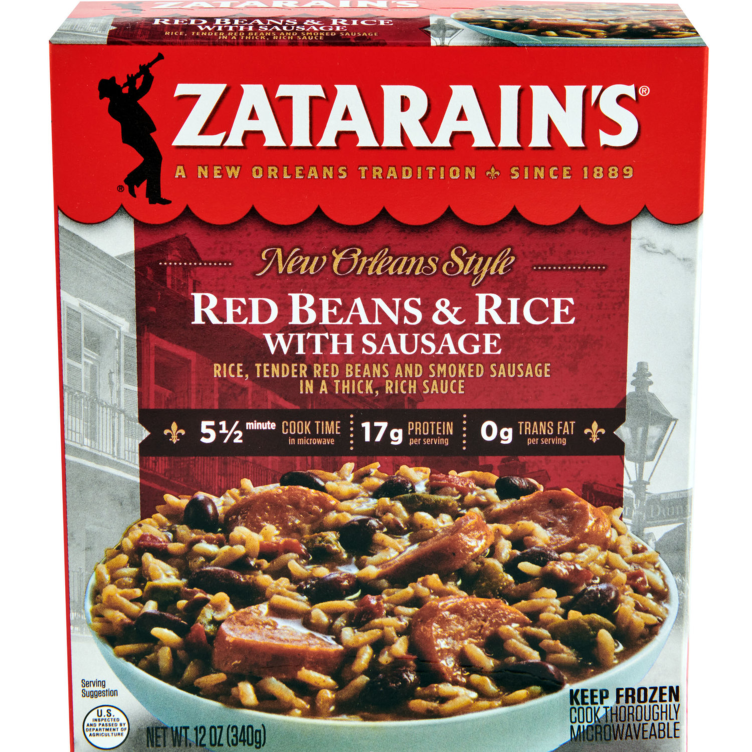 Zatarain's® Spicy Red Beans & Rice Mix 8 oz. Box, Rice, Grains & Dried  Beans