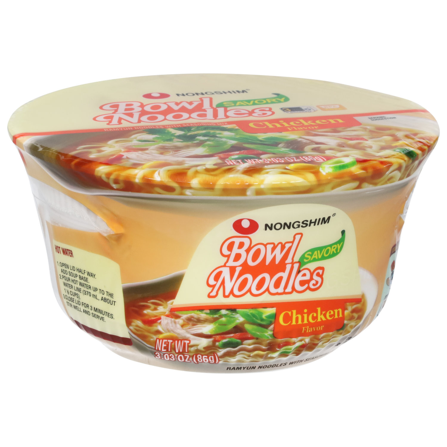 Nongshim Spicy Chicken Bowl Noodle Soup