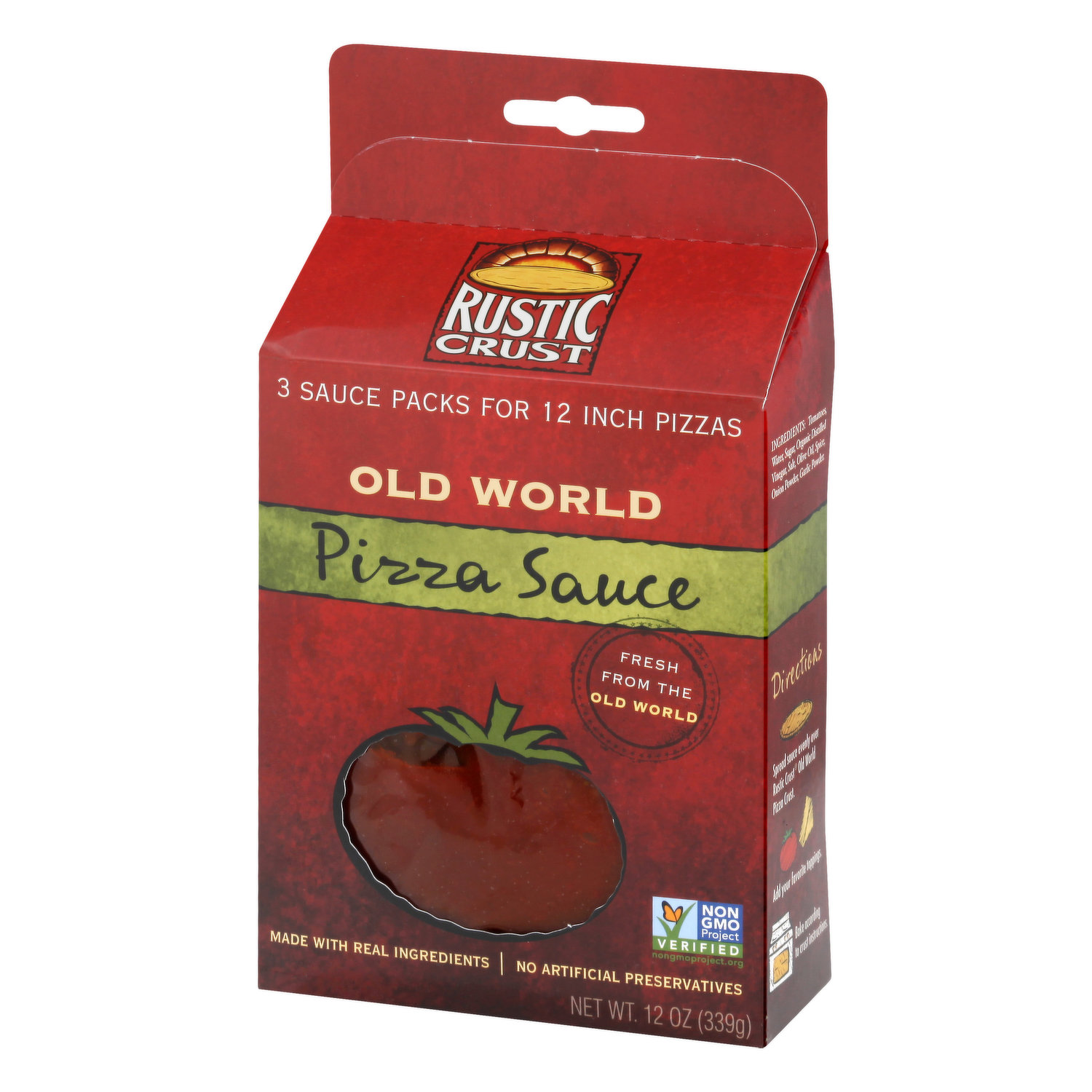 Rustic Crust Pizza Sauce, Old World, 3 Pack