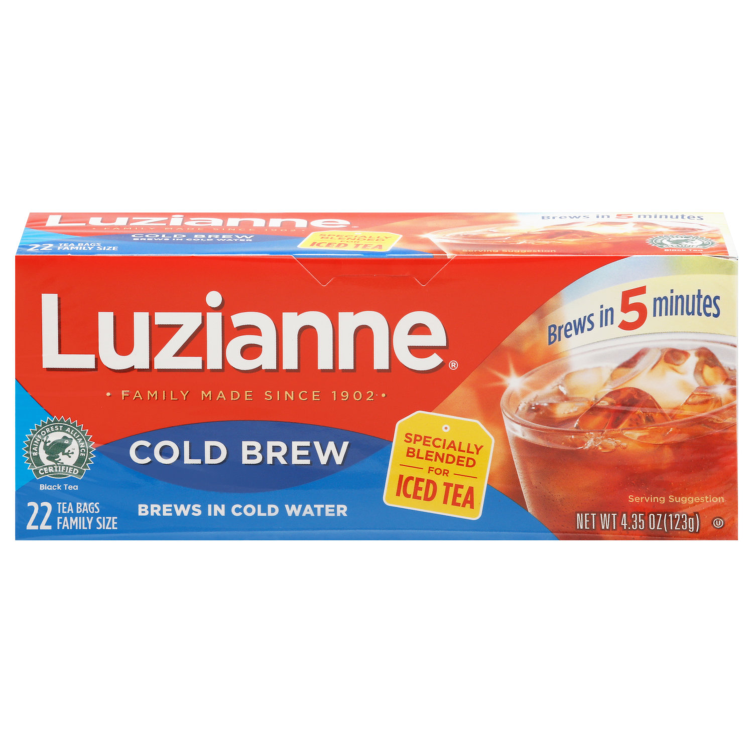 Pitcher of Luzianne® Cold Brew Iced Tea Recipe - Reily Products