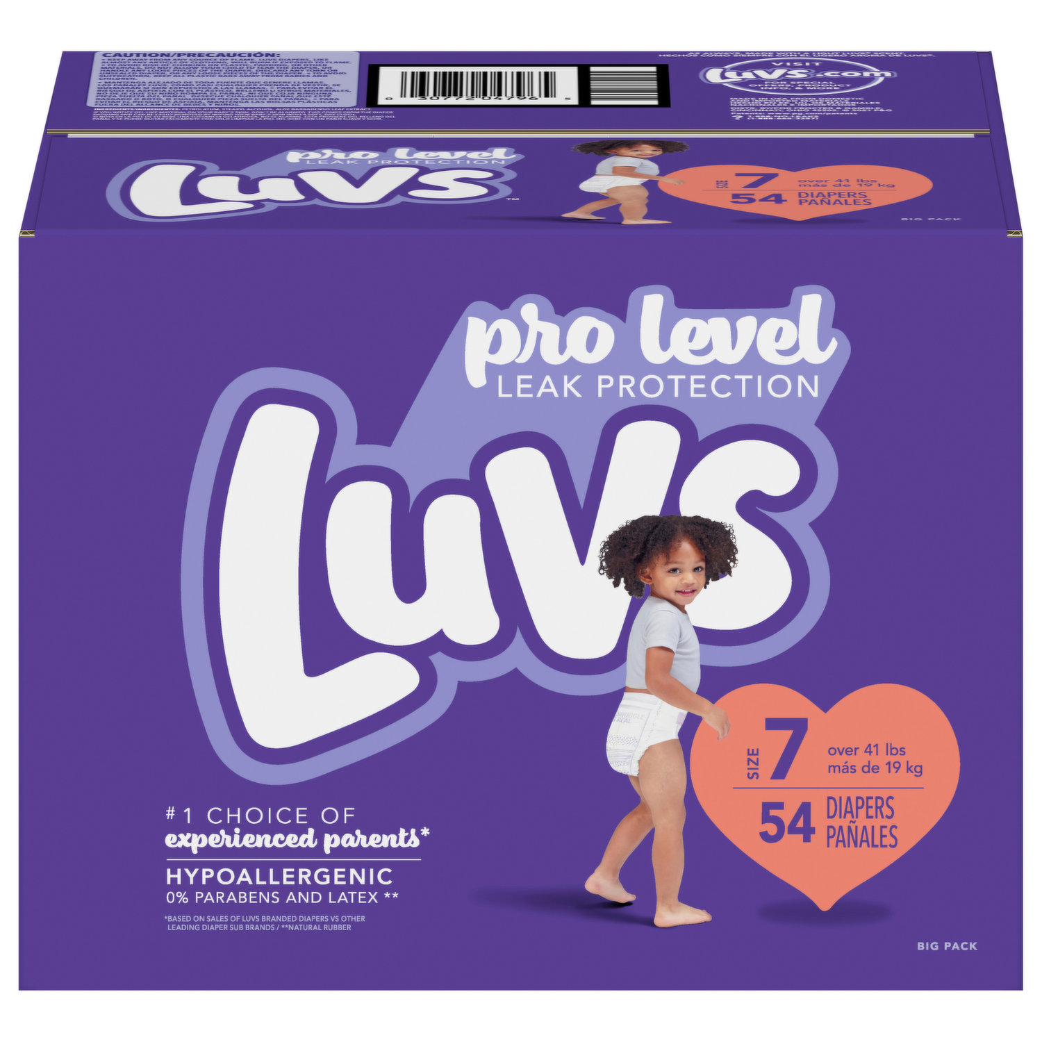 Luvs Diapers, Size 7 (Over 41 lbs)