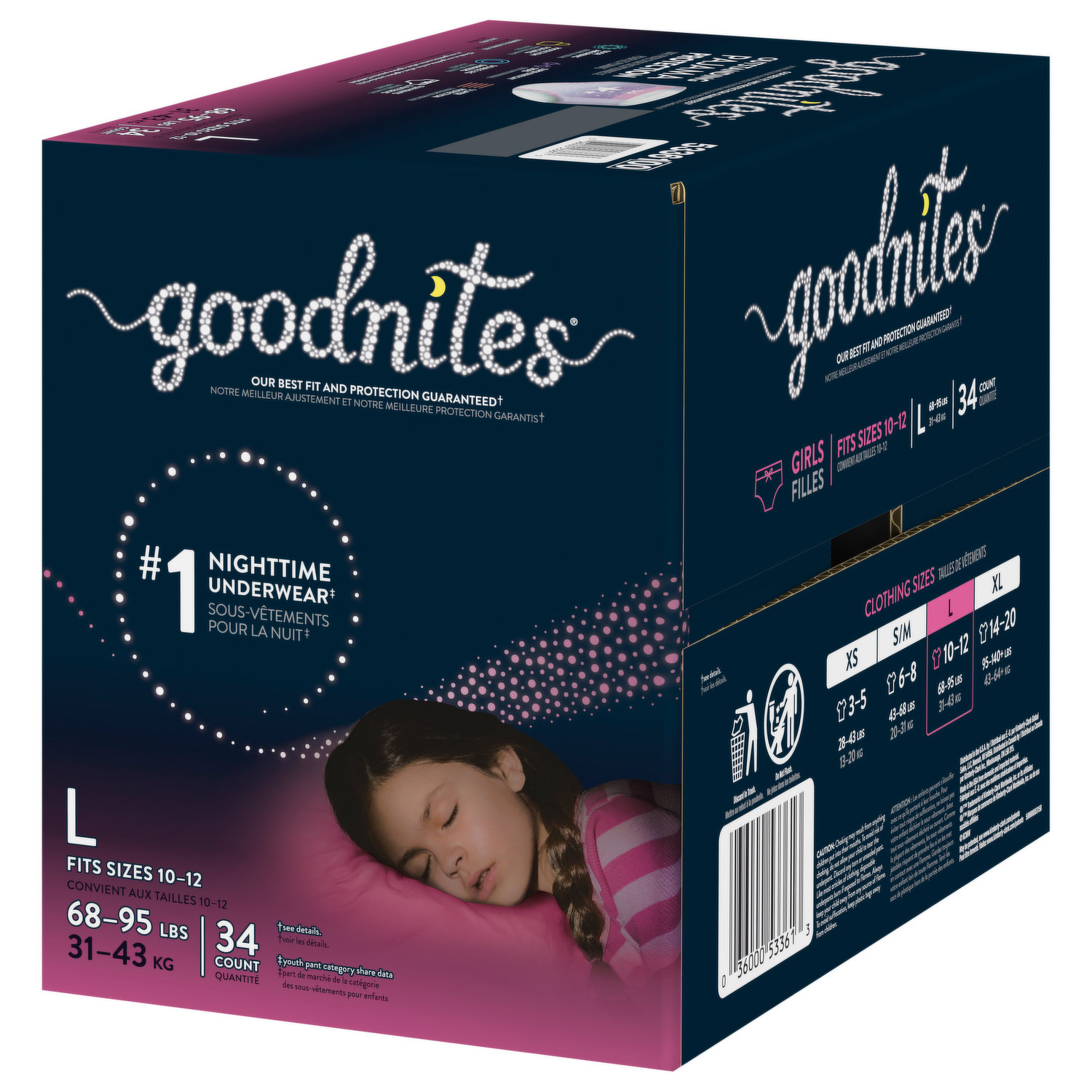 Save on GoodNites Nighttime Underwear Girls L 68-95 lbs Order Online  Delivery