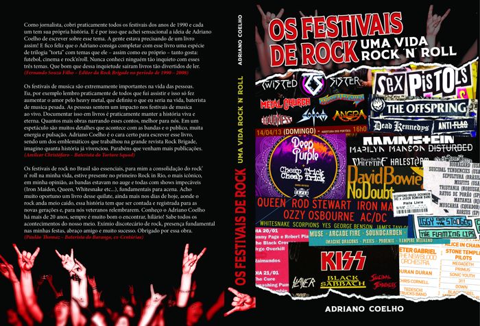 Festivais de Rock no Brasil: Livro cobre festivais de 1975 a 2019