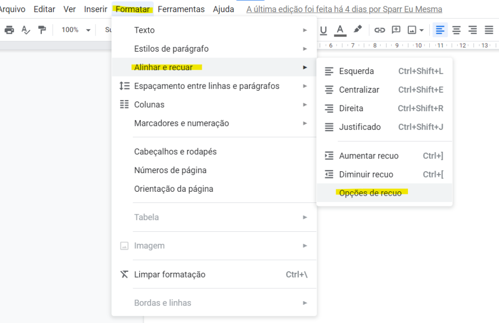 como posso elevar um número pelo google docs? 