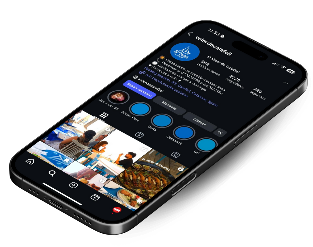 Detalle de nuestro Instagram