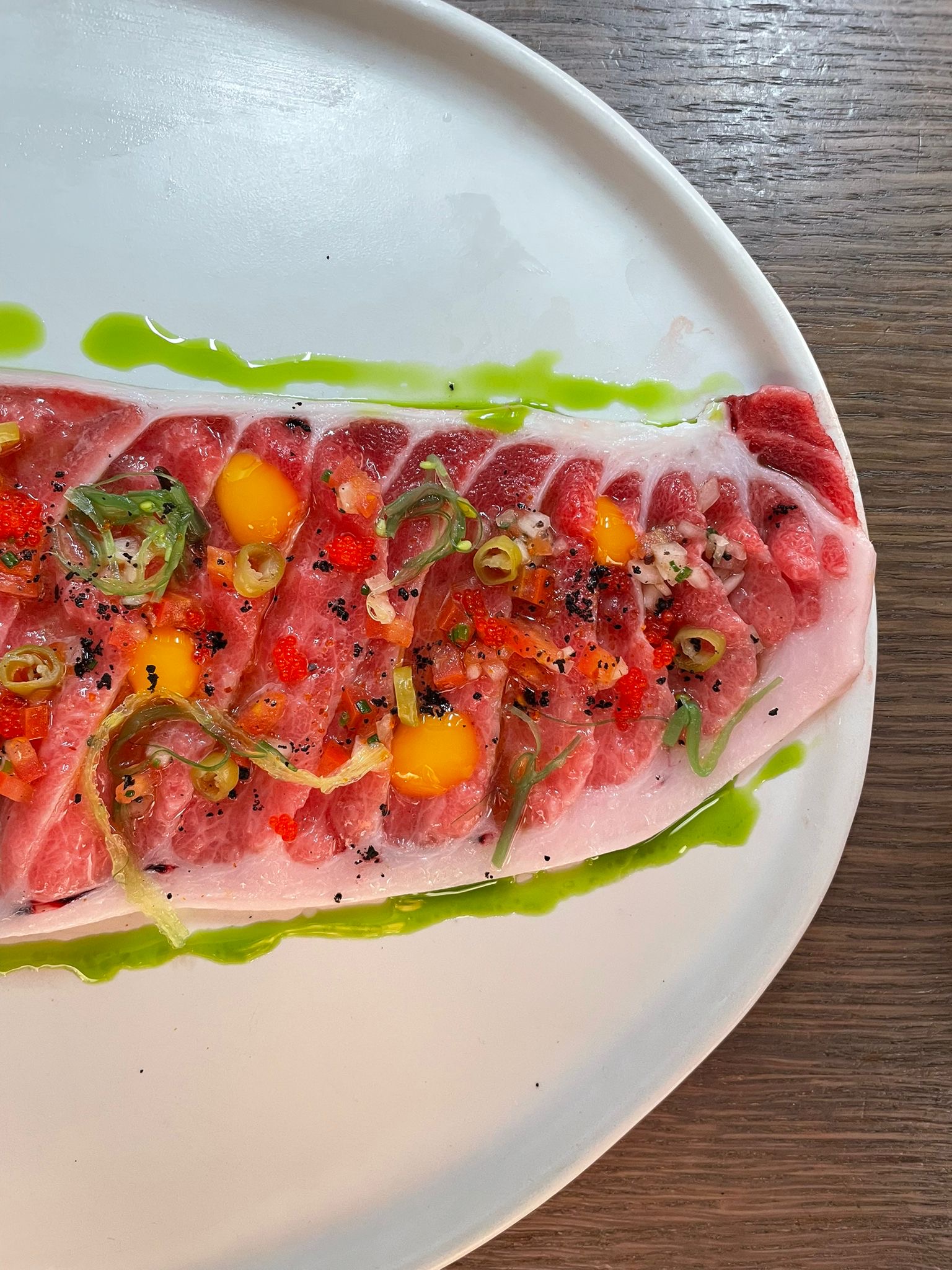 Carpaccio de ventresca