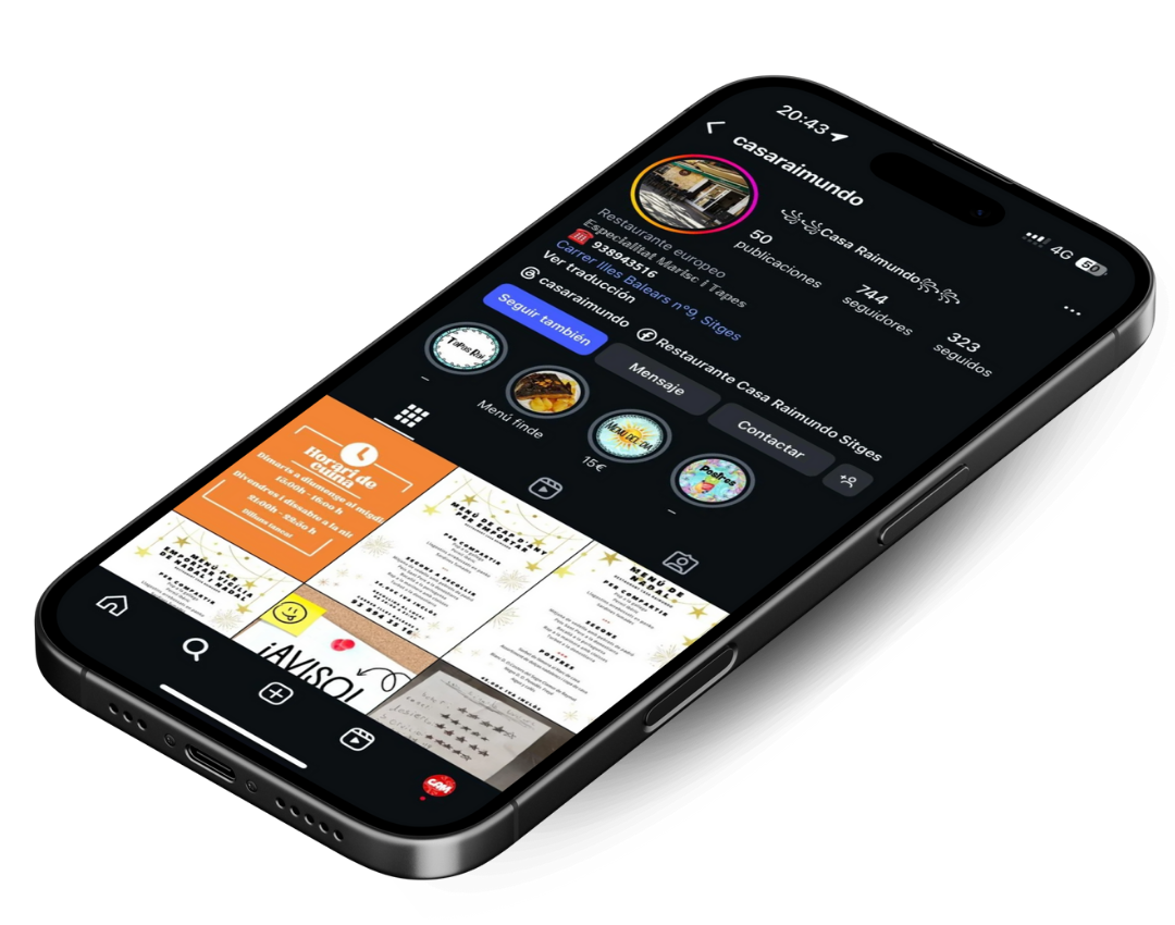 Detalle de nuestro Instagram