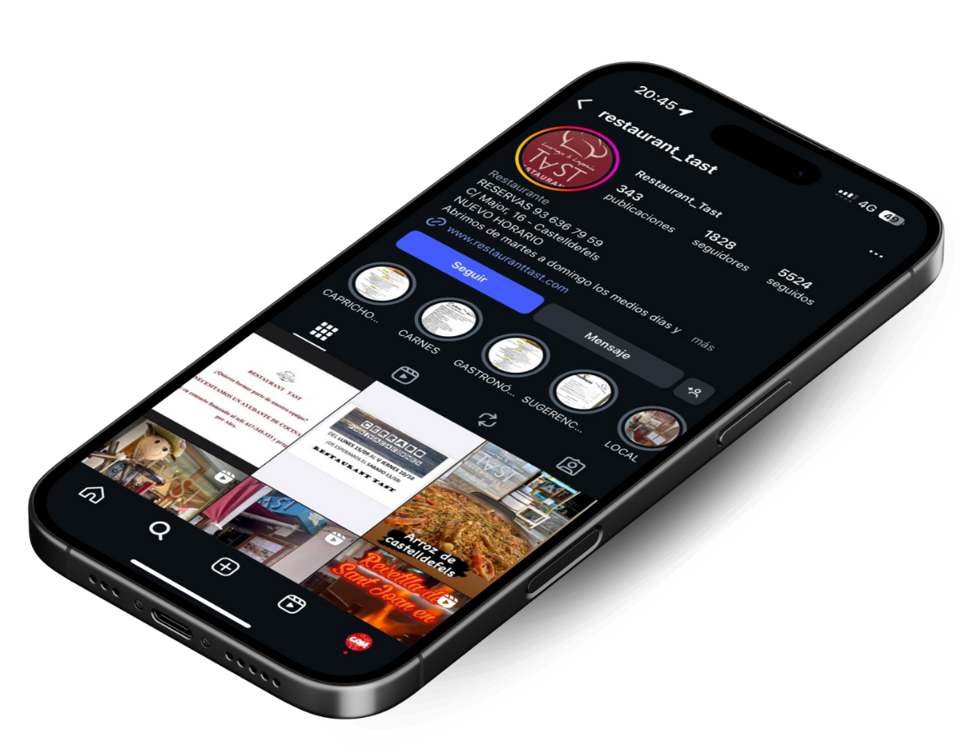 Detalle de nuestro Instagram