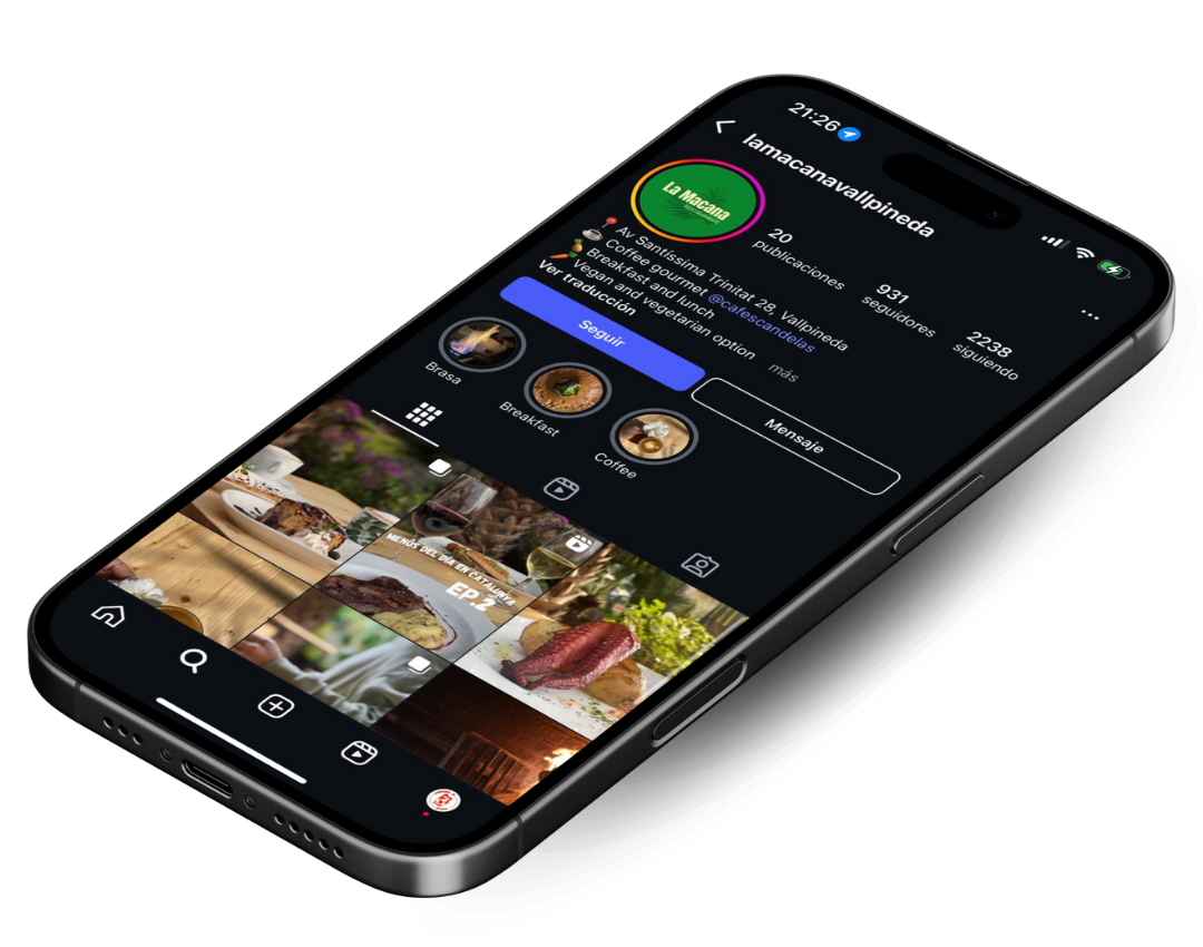 Detalle de nuestro Instagram