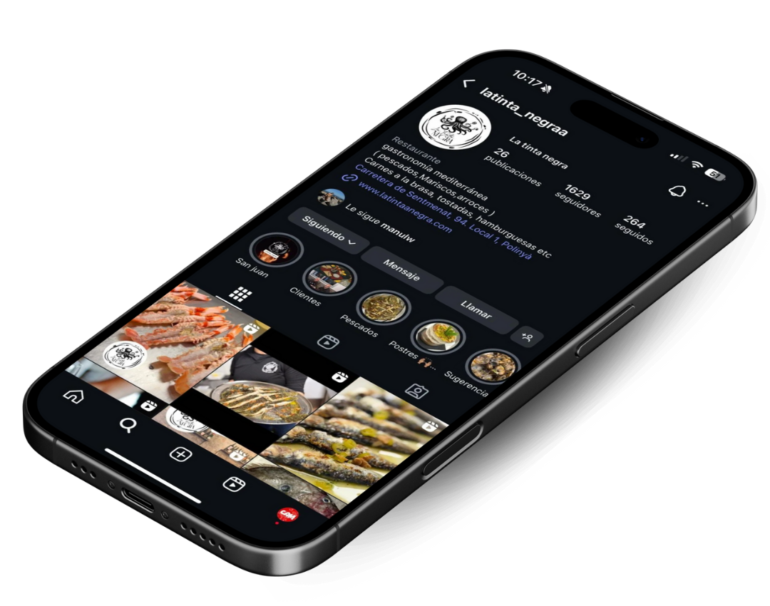 Detalle de nuestro Instagram