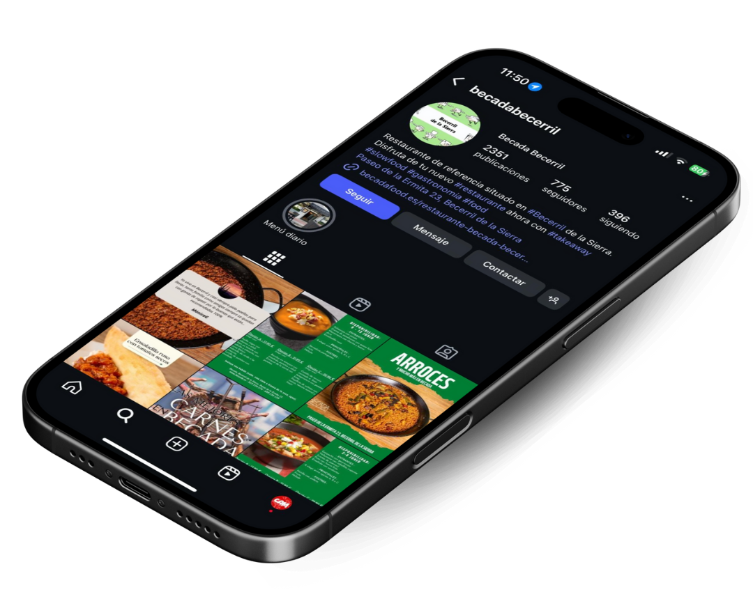 Detalle de nuestro Instagram