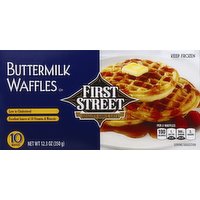 First Street Waffles, Buttermilk, 10 Each