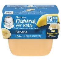 Gerber Banana, Supported Sitter 1st Foods, 2 Pack, 4 Ounce