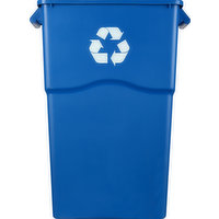 First Street Waste Can, Blue, 23 Gallon, 1 Each