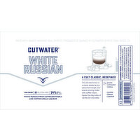 Cutwater Vodka, White Russian, 48 Ounce