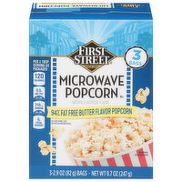 First Street Microwave Popcorn, Butter, 3 Each