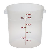 Cambro Round Translucent Food Container 18qt, 1 Each