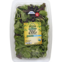 Sun Harvest Baby Spinach, Organic, Half & Half, 10 Ounce
