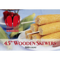 Poly King Products Skewers, Wooden, 4.5 Inch, 500 Each