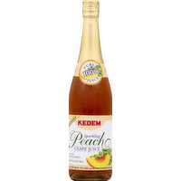 Kedem 100% Juice, Sparkling, Peach Grape Juice, 25.4 Ounce