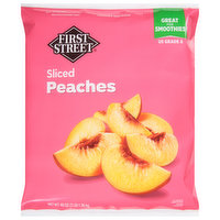 First Street Peaches, Sliced, 48 Ounce