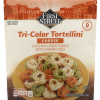 First Street Tortellini, Cheese, Tri-Color, 40 Ounce