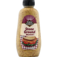 First Street Mustard, Stone Ground, 12 Ounce