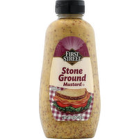 FIRST STREET Mustard, Stone Ground, 12 Ounce