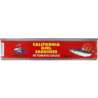 California Girl Sardines, in Tomato Sauce, 15 Ounce