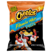 Cheetos Cheese Flavored Snacks, Flamin' Hot Flavored, Puffs, 2.625 Ounce