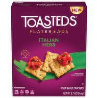 Toasteds Flatbreads, Italian Herb, 8.7 Ounce