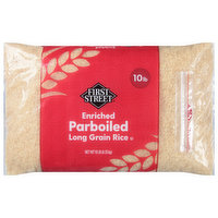 First Street Rice, Long Grain, Parboiled, Enriched, 160 Ounce