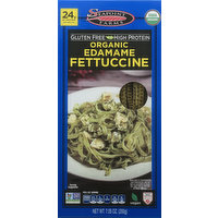 Seapoint Farms Fettuccine, Organic, Edamame, 7.05 Ounce