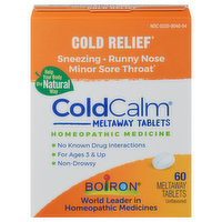 Cold Calm Cold Relief, Meltaway Tablets, 60 Each