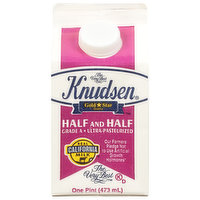 Knudsen Half and Half, The Very Best, 16 Ounce