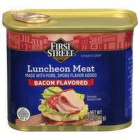 First Street Luncheon Meat, Bacon Flavored, 12 Ounce