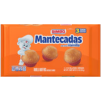 Bimbo Bimbo Mantecadas Vanilla Muffins, Artificially Flavored, 3 Twin Packs Per Box, 6 Muffins Total, 9.45 Ounce