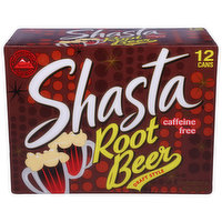 Shasta Root Beer, Caffeine Free, Draft Style, 12 Each