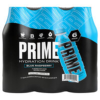 Prime Hydration Drink, Blue Raspberry, 6 Each