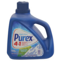 Purex Detergent, Mountain Breeze, Concentrated, 4 in 1, 150 Fluid ounce