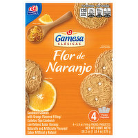 Gamesa Sandwich Cookies, Flor de Naranjo, 4 Packs, 4 Each