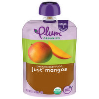 Plum Organics Just® Mangos Stage 1 Organic Baby Food 3.5oz Pouch, 3.5 Ounce