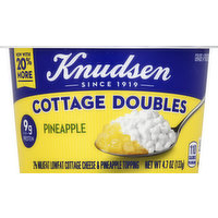 Knudsen Cottage Cheese, 2% Milkfat, Lowfat, Pineapple, 4.7 Ounce